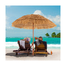 2m Thatch Umbrella Tilting Outdoor Beach Patio Sun Shelter Parasol