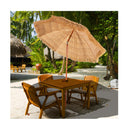 2m Thatch Umbrella Tilting Outdoor Beach Patio Sun Shelter Parasol