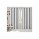 2X Blockout Curtains Panels 3 Layers Grey