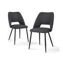 2x Dining Chairs Padded Seat Kitchen Living Room Lounge Cafe
