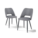 2x Dining Chairs Padded Seat Kitchen Living Room Lounge Cafe
