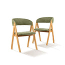 2x Dining Chairs Padded Seat Kitchen Living Room Lounge Cafe Wingback