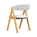 2x Dining Chairs Padded Seat Kitchen Living Room Lounge Cafe Wingback