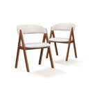 2x Dining Chairs Padded Seat Kitchen Living Room Lounge Chair Wingback