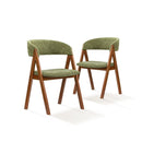 2x Dining Chairs Padded Seat Kitchen Living Room Lounge Chair Wingback