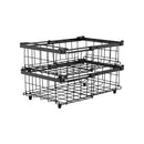 2x Expandable Freezer Organizer Pantry Storage Organiser Wire Baskets