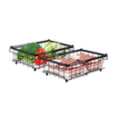2x Expandable Freezer Organizer Pantry Storage Organiser Wire Baskets