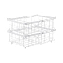 2x Expandable Freezer Organizer Pantry Storage Organiser Wire Baskets