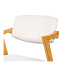 2x Wooden Dining Accent Chairs With Armrests Velvet Upholstery Padded