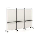 3 Panel Rolling Privacy Screen Folding Room Divider