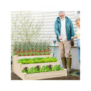 Outdoor 3 Tier Wooden Raised Garden Bed Elevated Flower Box