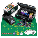 300 Pieces Casino Poker Chip Set With Automatic Card Shuffler