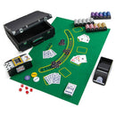 300 Pieces Casino Poker Chip Set With Automatic Card Shuffler