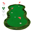 300X150 Cm Golf Putting Green Practice Mat With 3 Holes And Golf Balls