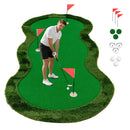 300X150 Cm Golf Putting Green Practice Mat With 3 Holes And Golf Balls