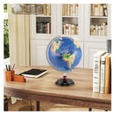 30 Cm Illuminated World Globe Light Up Globe With Wooden Stand