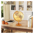 30 Cm Illuminated World Globe Light Up Globe With Wooden Stand