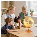 30 Cm Illuminated World Globe Light Up Globe With Wooden Stand