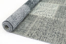 Linden Oasis Grey Bohemian Patchwork Rug