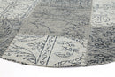 Linden Oasis Grey Bohemian Patchwork Rug