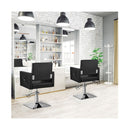 360 Digree Swivel Barber Chair With Adjustable Height For Hair Salon