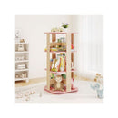 360 Spinning 3 Tier Kids Book Shelf Tower With 12 Sectors
