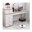 360degree Swivel Adjustable Stool With Pu Leather Seat Black