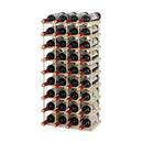 36 Bottle Stackable Wooden Wine Rack For Wine Cellar And Pantry