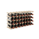 36 Bottle Stackable Wooden Wine Rack For Wine Cellar And Pantry