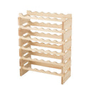 36 Bottles 6 Tier Display Stackable Wood Wine Rack For For Bar