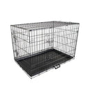 36In Foldable Wire Dog Cage With Tray