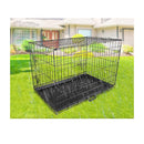 36In Foldable Wire Dog Cage With Tray