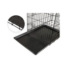 36In Foldable Wire Dog Cage With Tray