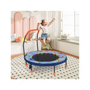 Mini Trampoline Foldable For Kids With LED Lights And Handlebar