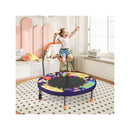 Mini Trampoline Foldable For Kids With LED Lights And Handlebar