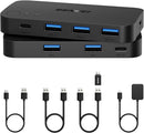 BENFEI 000376BK USB 3.0 Switch, USB Switcher 2 Computers Share 3xUSB 3.0 and 1xUSB C with Remote
