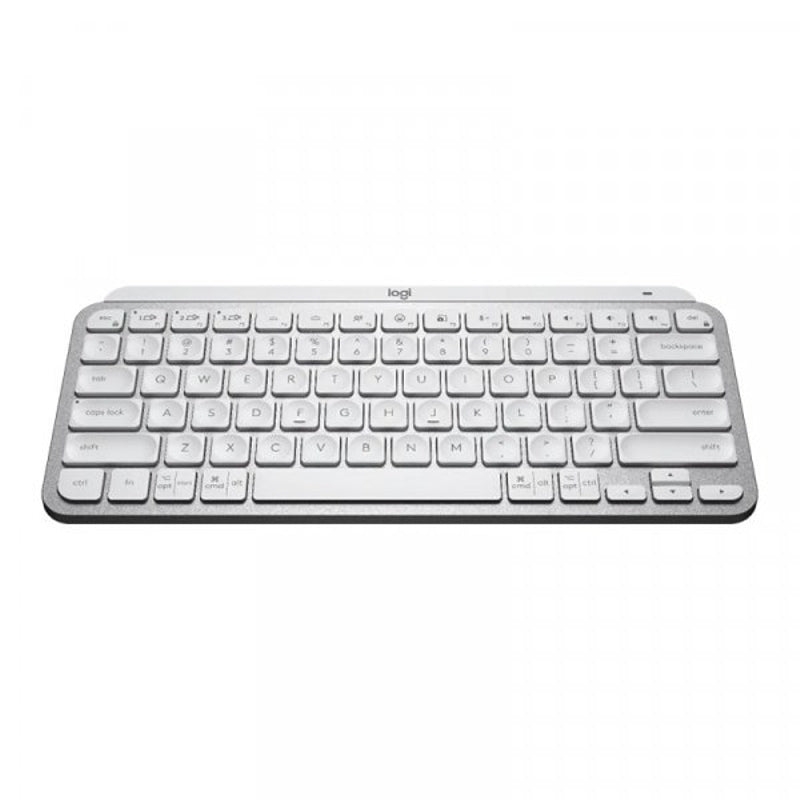 Logitech 920-010506 MX Keys Mini Minimalist Wireless Illuminated Keyboard, Pale Grey
