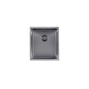 Stainless Steel Kitchen Laundry Sink 390Mm Single Bowl Gunmetal Grey