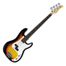39In Electric Guitar Bass Music 4 String Instrument Full Size Sunburst
