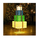 3D Christmas Light Led 142Cm Gift Xmas Boxes 8 Effects
