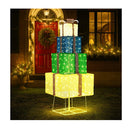 3D Christmas Light Led 142Cm Gift Xmas Boxes 8 Effects