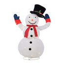 3D Christmas Snowman Light Led 127Cm Xmas Festive Display