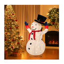 3D Christmas Snowman Light Led 127Cm Xmas Festive Display