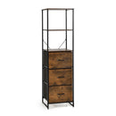 3 Drawer Bookshelf With Anti Toppling Device For Living Room Office