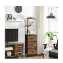 3 Drawer Bookshelf With Anti Toppling Device For Living Room Office