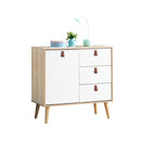 3 Drawer Chest Dresser Anti Toppling Device For Living Room Natural