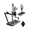 3Hp Electric Running Machine With Led Display And Workout App Silver