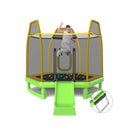 3 In 1 7Ft Kids Trampoline With Slide And Ladder And Ocean Balls