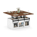 3 In 1 Convertible Dining Table And Hidden Storage Compartments Walnut