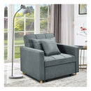 3 In 1 Convertible Sofa Chair Bed Airforce Blue